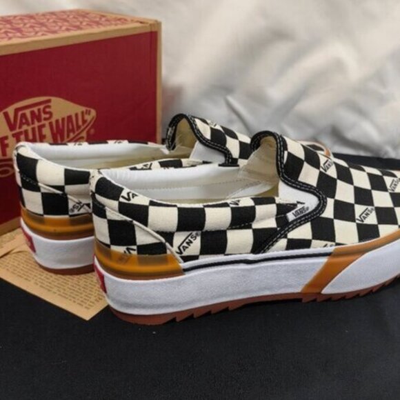 👟👟VANS Era Stacked Checkerboard Slip On Canvas Shoes - Picture 2 of 6